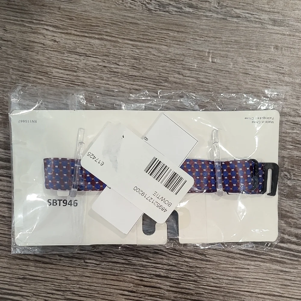 Geoffrey Beene Boy's Bow Tie - Blue and Red